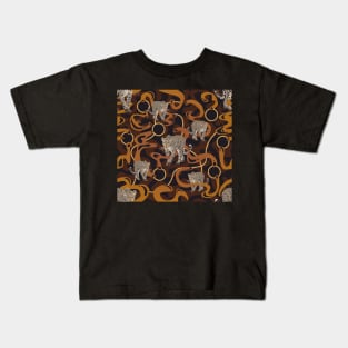 Leopards with gold beads Kids T-Shirt